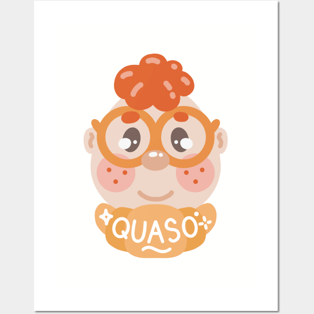 Quaso Carl Funny Character Art Wall Art by Sweetums Art Shop